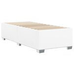 vidaXL Cadre de lit Blanc 90x200 cm Similicuir