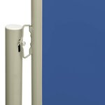 vidaXL Auvent latéral rétractable de patio 160x300 cm Bleu
