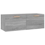 vidaXL Armoire murale Sonoma gris 100x36 5x35 cm Bois d'ingénierie