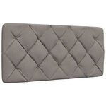 vidaXL Cadre de lit sans matelas taupe 100x200 cm tissu