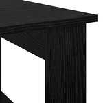 vidaXL Table basse Chêne noir 72 x 50 x 50 cm Bois d'ingénierie
