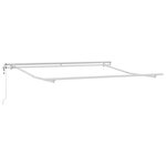 vidaXL Cadre d'auvent Blanc 300 x 250 cm Aluminium