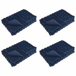 vidaXL Couverture antidérapante en fausse de lapin Olite 4 pc 25.15 kg