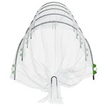 vidaXL Tunnel en filet 1 5x5 m fibre de verre et PP