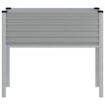 vidaXL Jardinière gris 100x45x90 cm acier