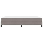 vidaXL Lit à ressorts avec matelas Taupe 120 x 200 cm tissu