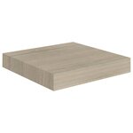 vidaXL Étagères murales flottantes 2 Pièces chêne 23x23 5x3 8 cm MDF