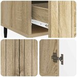 vidaXL Buffet Chêne Sonoma 66 x 34 5 x 97 cm Bois d'ingénierie