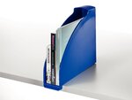 Porte-revues Plus pour A4 polystyrène Dos 70 mm 78 x 300 x 278 Bleu foncé LEITZ