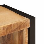 vidaXL Banc de Rangement avec tiroir Marron Bois de manguier massif