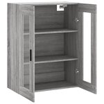 vidaXL Armoire murale sonoma gris 69 5x34x90 cm