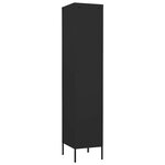 vidaXL Armoire à casiers Noir 35x46x180 cm Acier