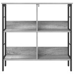 vidaXL Étagère Gris Sonoma 82 x 32 x 79 cm Bois d'ingénierie