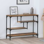 vidaXL Table console Bois ancien 100 x 30 x 75 cm Bois d'ingénierie
