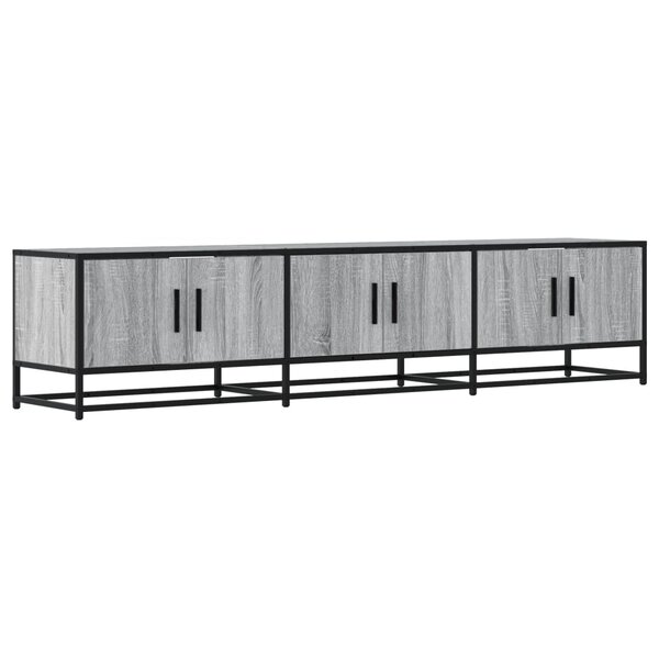 vidaXL Meuble TV sonoma gris 180x35x41 cm bois d'ingénierie