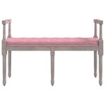vidaXL Banc Rose 110x40x70 cm Velours