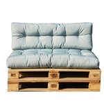 Set 2 coussins palette d'extérieur riou vert  120 x 80 x 15 cm