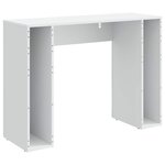 vidaXL Table basse Blanc brillant 102 x 35 x 75 cm Bois d'ingénierie