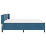 vidaXL Lit à ressorts avec matelas noir 100x200 cm en velours