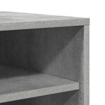 vidaXL Armoire à chaussures Gris béton 31 5x35x90 cm Bois d'ingénierie