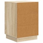 vidaXL Cabinet de chevet avec tiroir Chêne Sonoma 43 x 41 x 63 5 cm