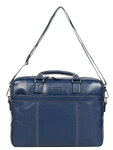 Sac ordinateur Architecte en cuir - KATANA - 1 compartiment - 15 pouces - L38.0 x H29.0 x P7.0 cm - 69357-Bleu marine