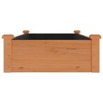 vidaXL Lit surélevé de jardin doublure 120x60x25 cm bois massif sapin