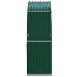 vidaXL Porte-bûches vert 120x45x140 cm acier galvanisé