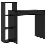 vidaXL Bureau d'ordinateur Chêne noir