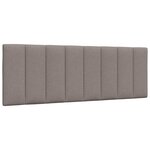 vidaXL Lit avec matelas taupe 140x190 cm tissu