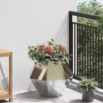 vidaXL Jardinière 2 Pièces Argent 50 x 50 x 40 cm Acier inoxydable