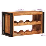 vidaXL Étagère à vin Marron 100 x 45 x 33 cm Bois d'Acacia Massif