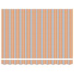vidaXL Store Rétractable Rayures Multicolores 350x250 cm