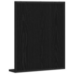 vidaXL Miroir de salle de bain avec étagère Chêne noir 50 x 12 x 60 cm