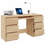 vidaXL Bureau Chêne sonoma 140x50x77 cm Bois d'ingénierie