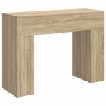 vidaXL Table basse Chêne Sonoma 102 x 35 x 75 cm Bois d'ingénierie