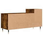 vidaXL Meuble TV Chêne fumé 100x35x55 cm Bois d'ingénierie