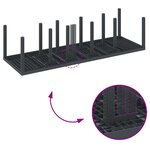 vidaXL Table de jardin pour repas Anthracite 300 x 100 x 73 cm