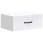 vidaXL Cabinet de chevet mural 2 Pièces Blanc 49 x 34 5 x 20 cm