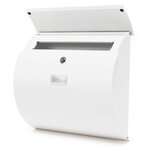 Boite aux lettres mailbox design murale design courrier acier inoxydable blanc