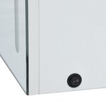 vidaXL Armoire de salle de bain à miroir LED 50x13x70 cm
