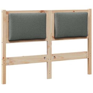 vidaXL Tête de lit Autre Marron 135 cm Bois massif en pin