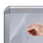 vidaXL Support d'affiche A1 à base d'eau Gris Alliage d'aluminium