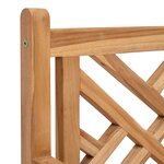 vidaXL Chaise de jardin 2 pc Bois de teck massif
