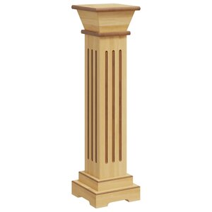 vidaXL Support pilier carré à plantes Bois clair 17x17x66 cm MDF
