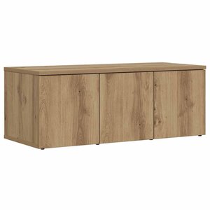 vidaXL Meuble TV chêne artisanal 80x34x30 cm bois d'ingénierie