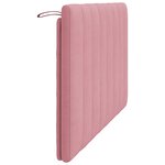 vidaXL Coussin de tête de lit rose 120 cm velours