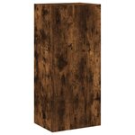 vidaXL Meuble TV mural chêne fumé 40 5x30x90 cm bois d'ingénierie