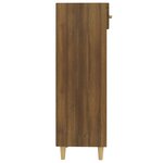vidaXL Meuble à chaussures Chêne marron 30x35x105 cm Bois d'ingénierie