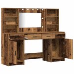 vidaXL Ensemble de Coiffeuse 3 Pièces Bois ancien 78.5 x 41 x 135 cm